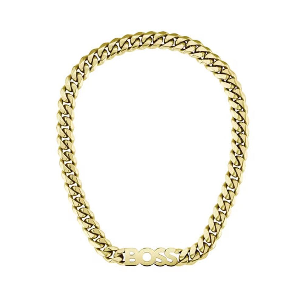 Hugo Boss Kassy Chain Necklace - Mens - Thick Gold - NWT
